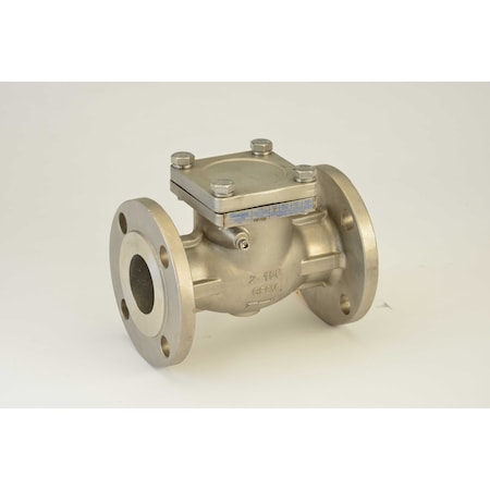 Chicago Valves And Controls 6", Stainless Steel Class 150 Flanged Swing Check Valve 41611060